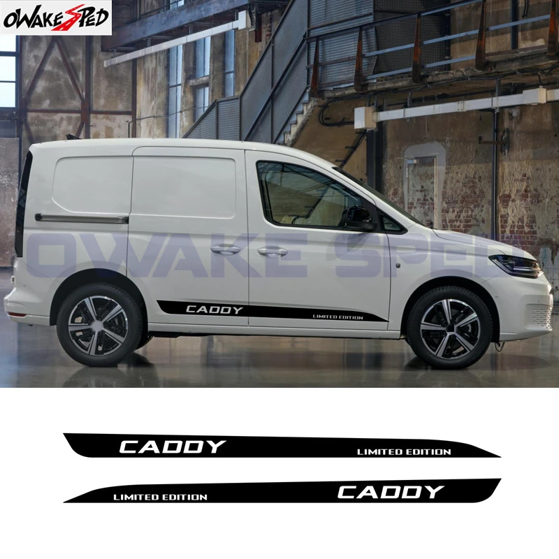 2 Pezzi Adesivi Per Auto Per Volkswagen Vw Caddy Mk1 Mk2 Mk3 Mk4 Maxi Kombi Camper Van Auto Porta Laterale Decalcomanie In Vinile Accessori Tuning