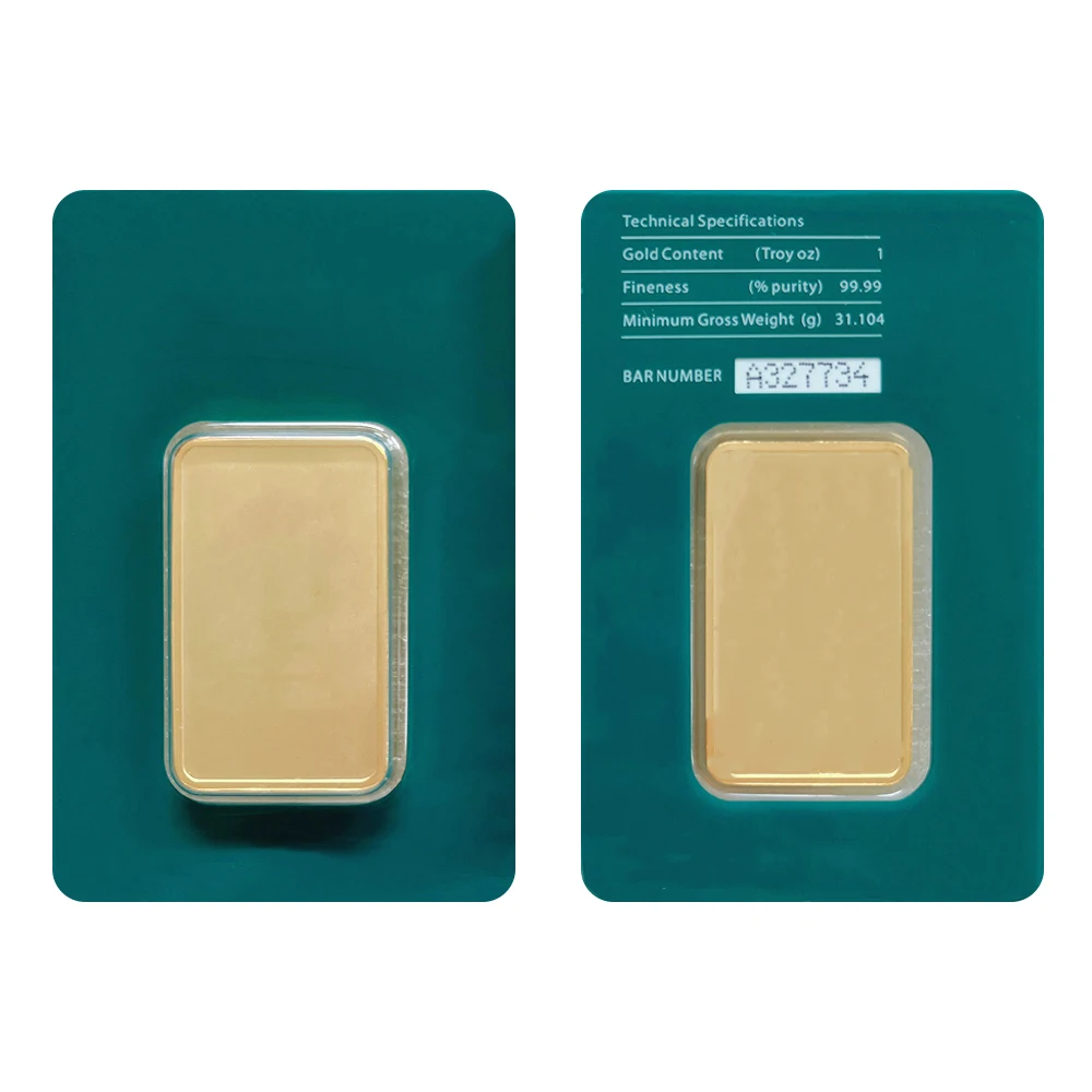 Premium 1oz/50g Switzerland Argor Gold Bar - Sealed 24K Gold Plated Ingot with Unique Serial Number
