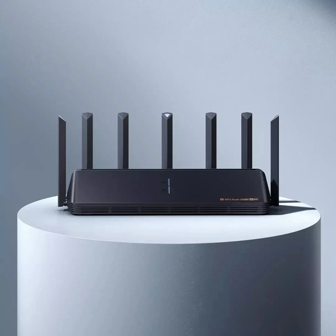 Used China Version Xiaomi AX6000 AIoT Router Wifi 6 5G 2.5G Wifi6 Security 6000Mbs Gigabit Rate Qualcomm External Signal