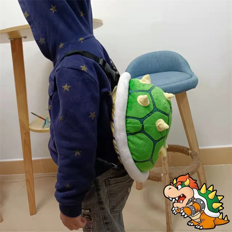 Super Marios Figure Bowser Koopa Zaini Cosplay Turtle Shell Plushes Mini Zaino Bambini Kawaii Borse Fotografia Puntelli