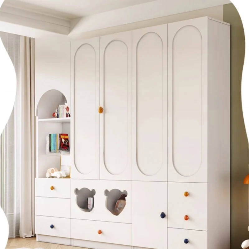 Kids Storage Organizer Closet Bedroom Clothes Shelves Children's Wardrobes Cabinet Meuble De Rangement Room Furniture CY50CW