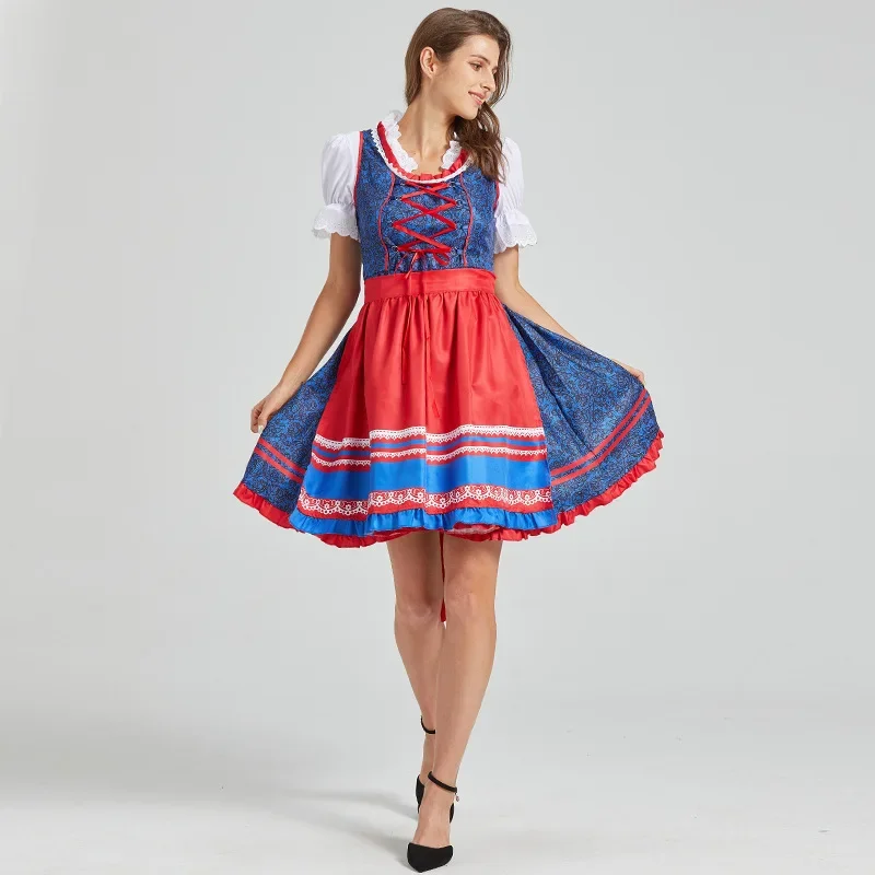 

German Bavarian Oktoberfest Beer Skirt Maid Dress Stage Costume