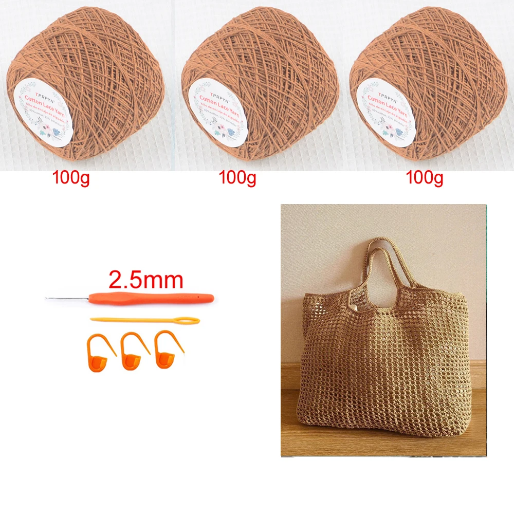 Unfinished Hand Bag Crochet Kit DIY Shoulder Bag Crocheting Kits Gift Knitting Kits Toy Handmake Accessories