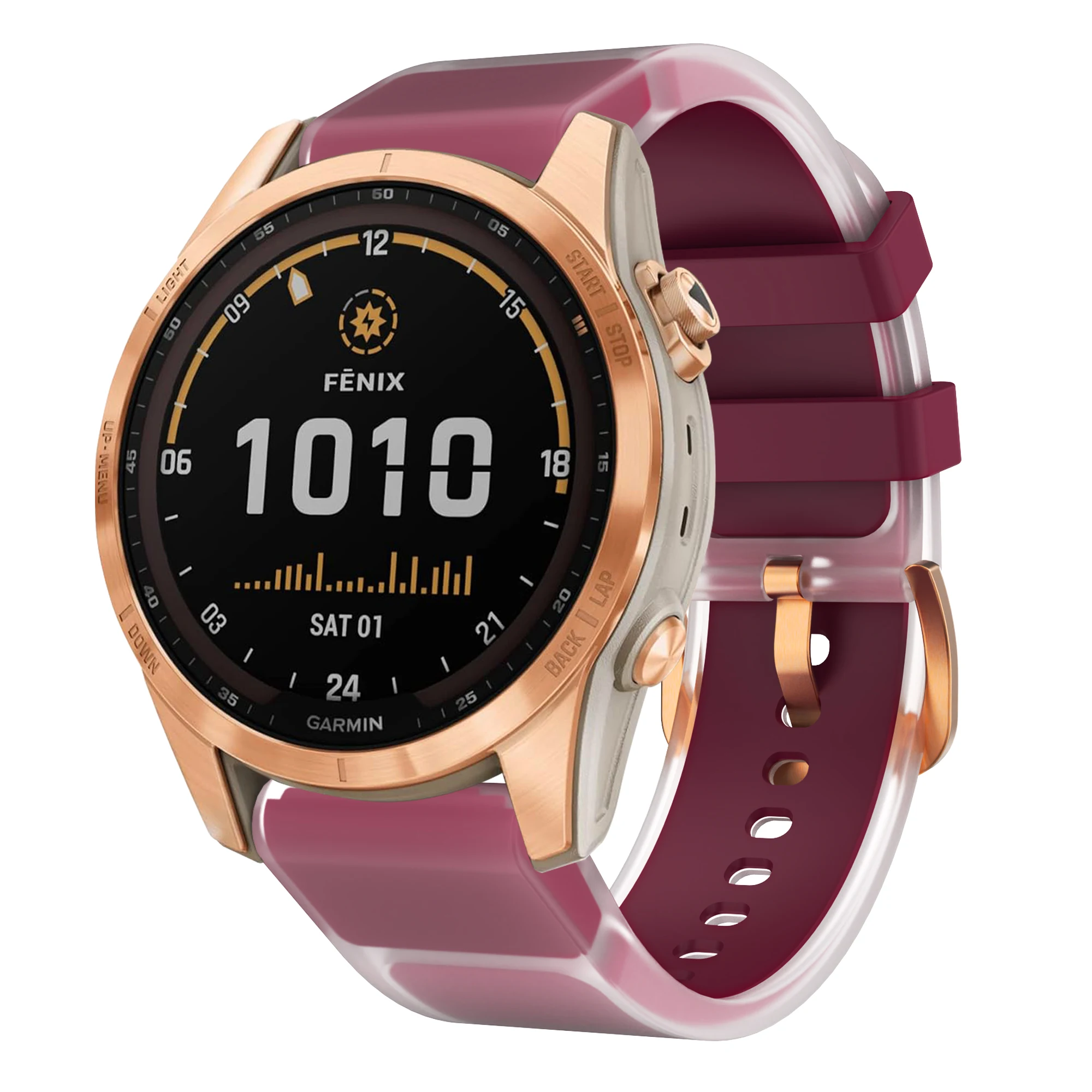 Quick Release Clear Glacier Silicone Watch Band - 20mm Strap