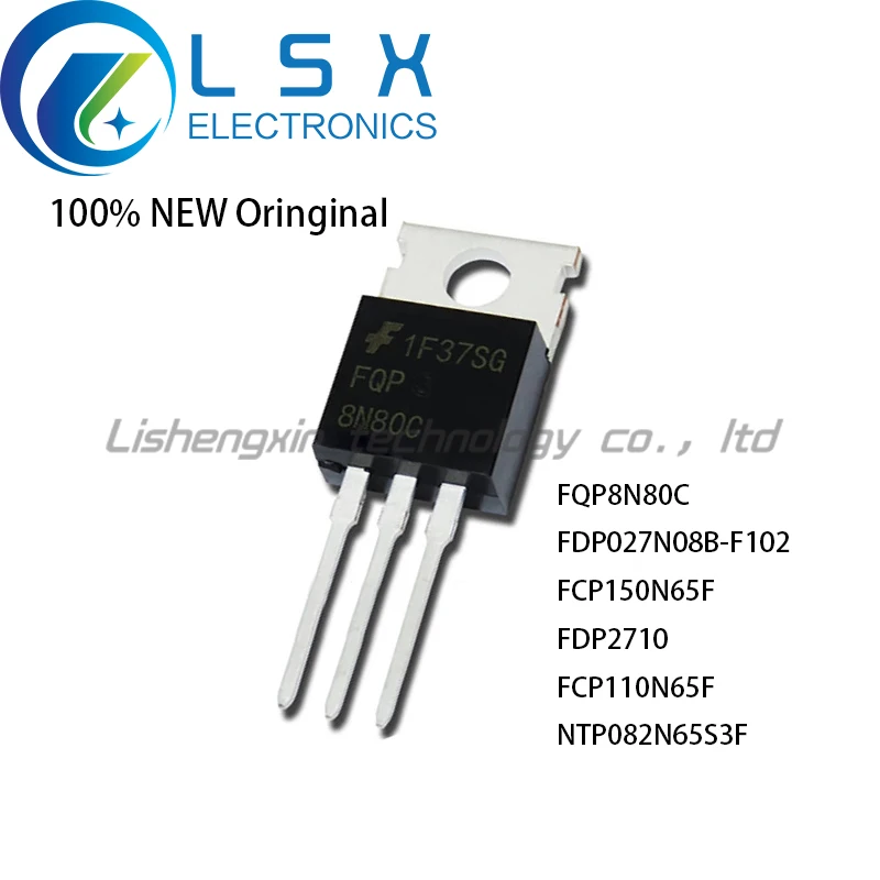 New/10pcs Fqp8n80c Fdp027n08b-f102 Fcp150n65f Fdp2710 Fcp110n65f ...