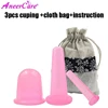 3pcs Silicone Body Facial Massage Set For Face Neck Back Eyes Massage Cans Anti-cellulite Massager Suction Cup Treatment 1