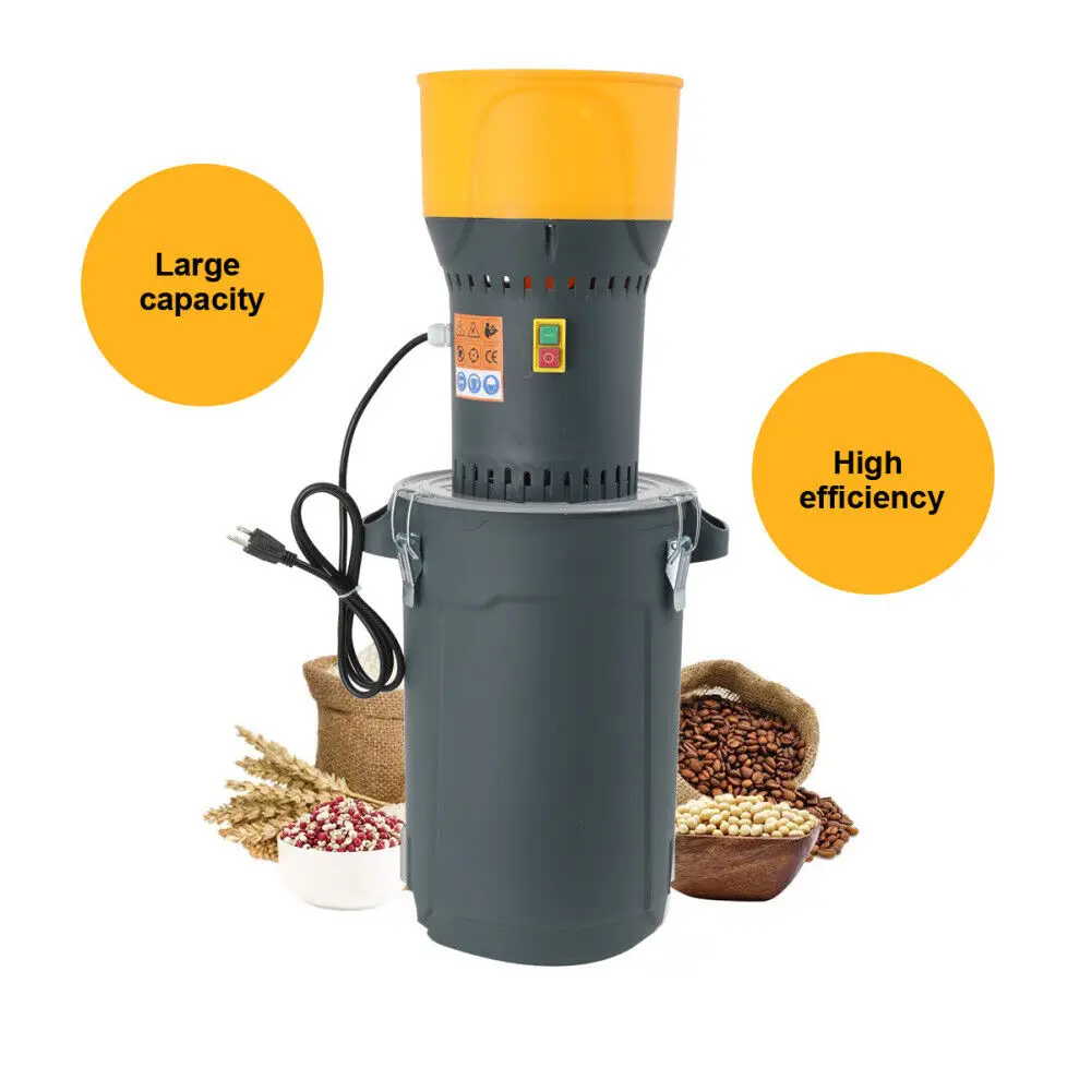 110V 1ph 60HZ Electric Mill Dry Grain Corn Wheat Cereal Feed Grinder milling machine 4