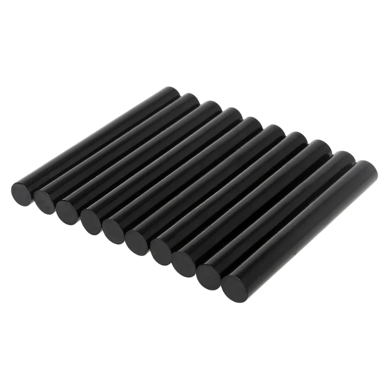 X37E 10pcs 핫멜트 접착제 스틱 블랙 높은 접착제 11mm DIY 공예 장난감 수리 도구