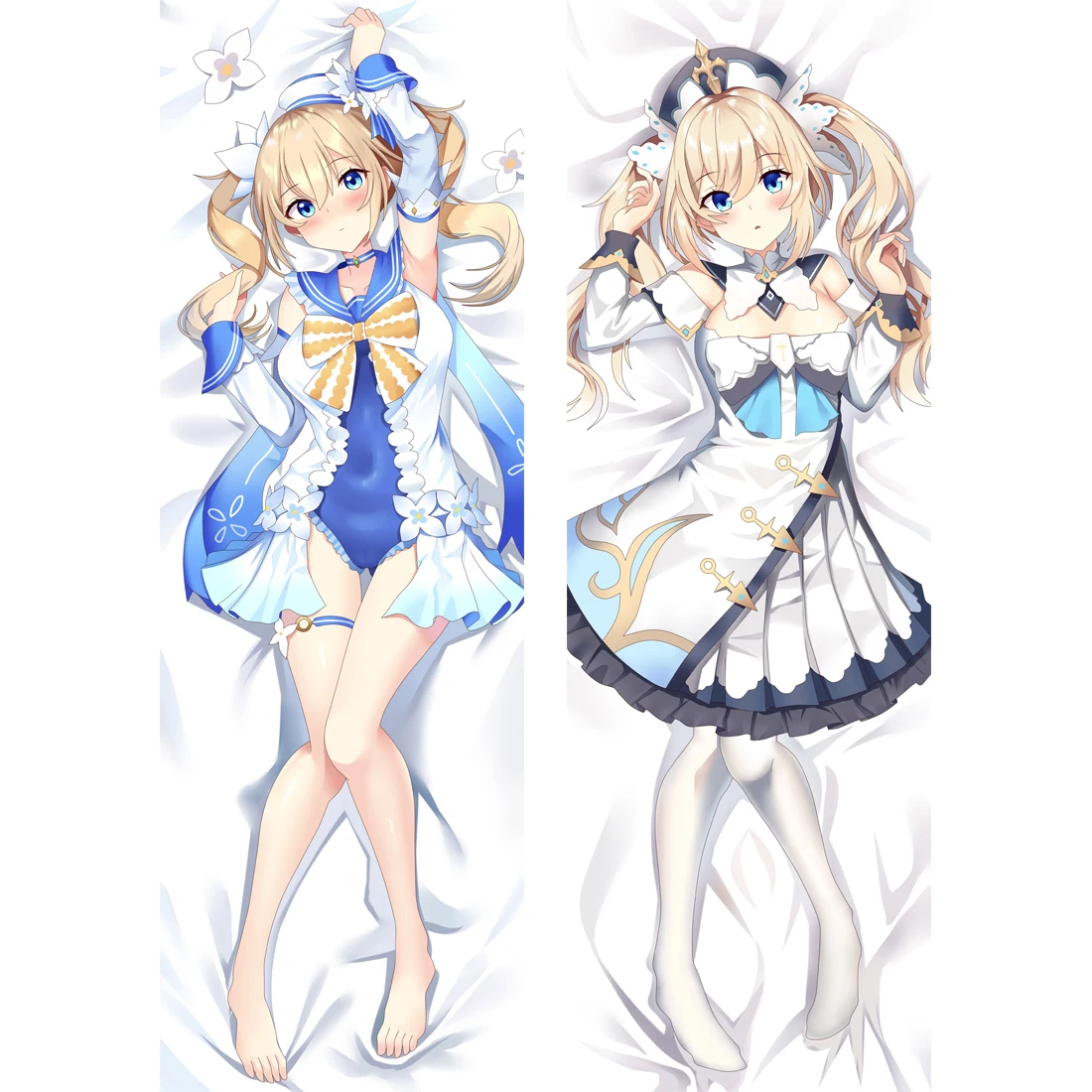 

Cosplay Game Genshin Impact Barbara Pillow Case Dakimakura Peachskin Otaku 2-Side Hugging Body Throw Cushion Pillow Cover Case