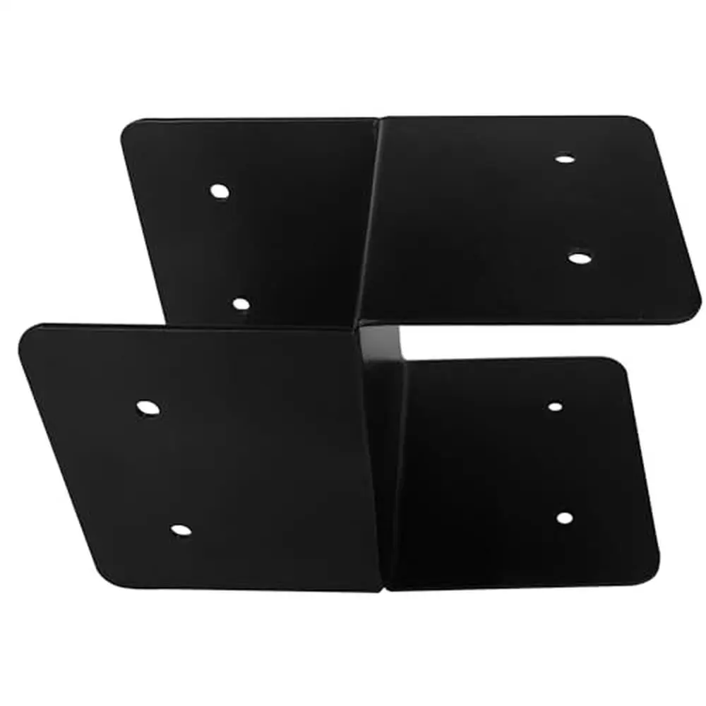 Heavy Duty Steel Mounting Joist Hanger Brackets Support/ Post Caps Tie Bracket/ Joist Anchor Connector 4x4 Post 14 Gauge/