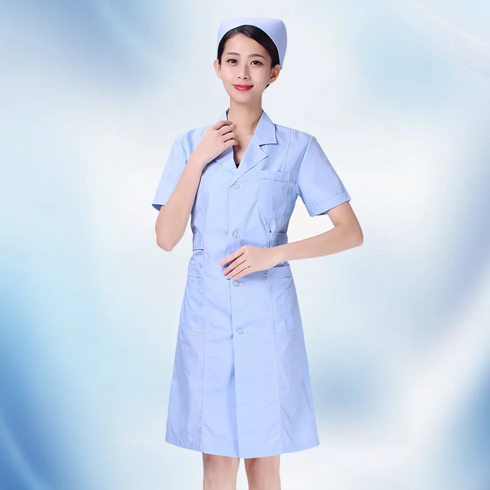 

White Coat Pharmacy Beautician Dreses Hospital Apparel Doctor Uniform Coats Long Sleeve