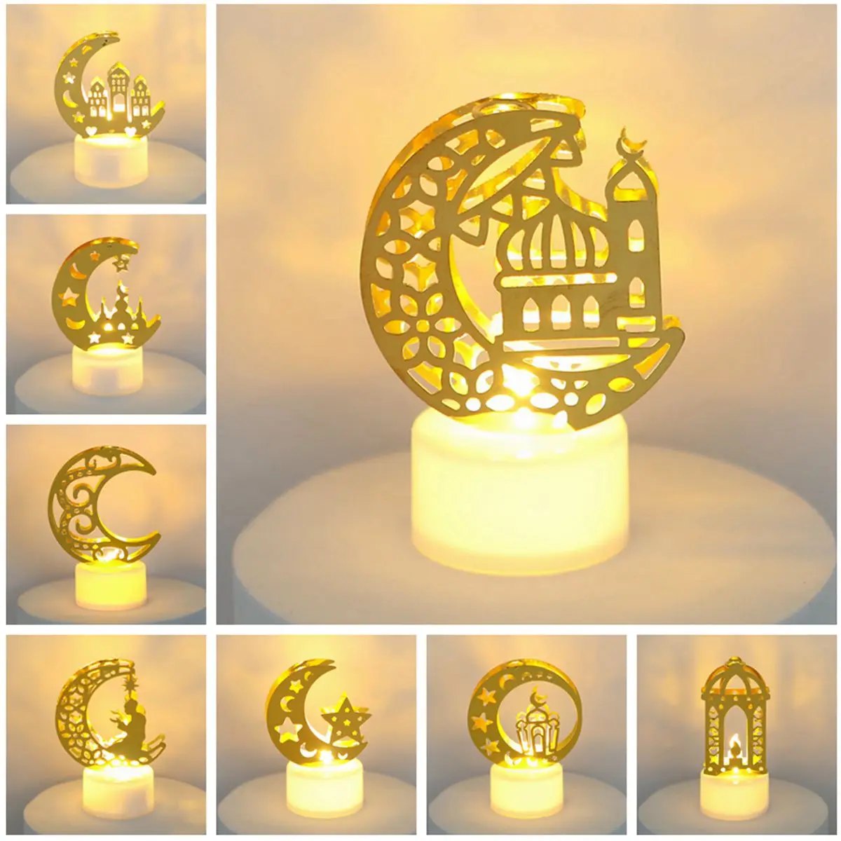 

EID Mubarak Candle Lamp Ramadan Decoration 2024 Islamic Muslim Party Decor Mubarak Ramadan Kareem EID Al Adha Night Lights