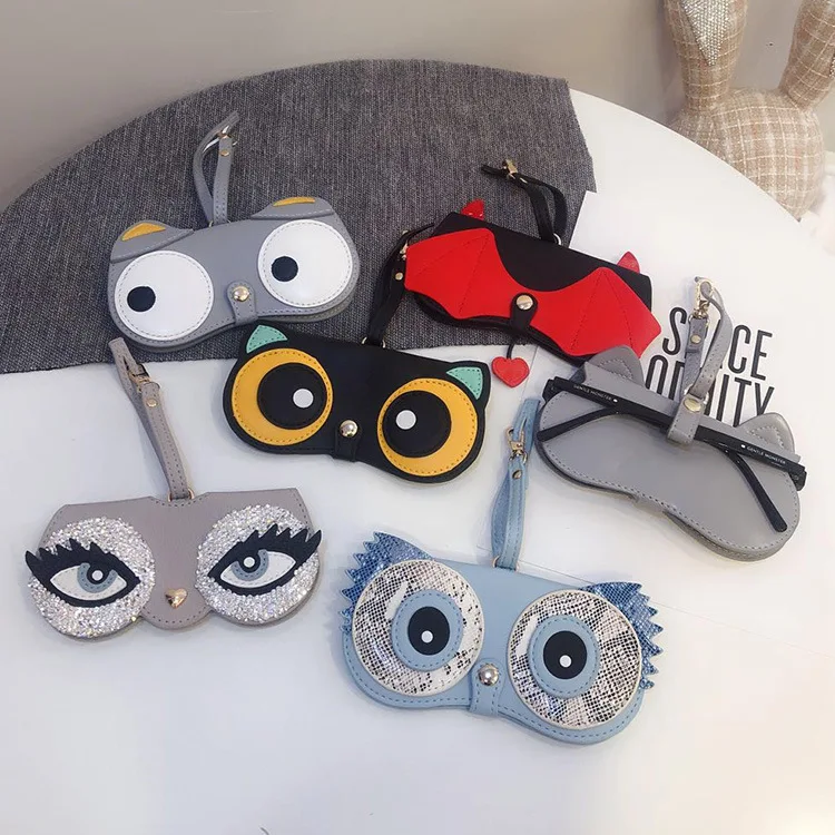 Charming Cartoon Cute Glasses Case - Portable Protective Sleeve for Sunglasses and Myopia Glasses