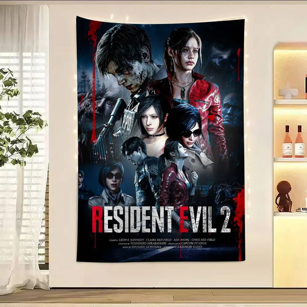 Resident Evil Sci-Fi Wall Tapestry - Home Decor Art Piece
