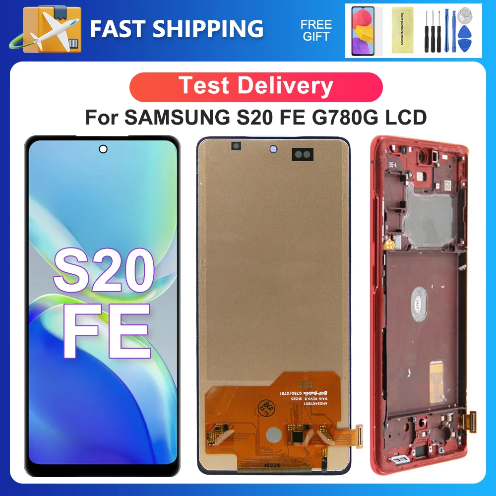 ЖК-дисплей с сенсорным экраном и дигитайзером в сборе, Замена для Samsung S20 FE, S20FE, G780, G780F, G780F/DSM, G780G