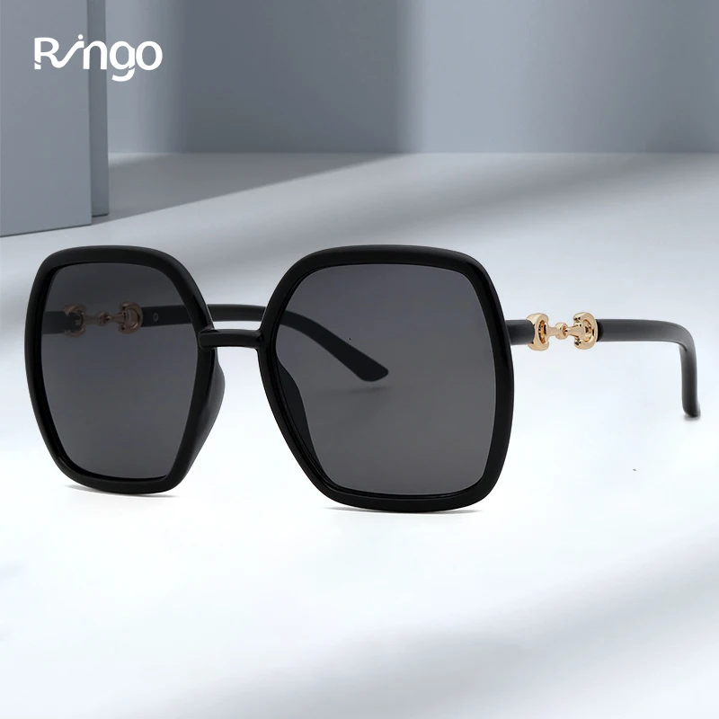 

Vintage Fashion Big Frame Sunglasses Luxury Brand Travel Black Square Sun Glasses Female UV400 Retro Lunette De Soleil Femme