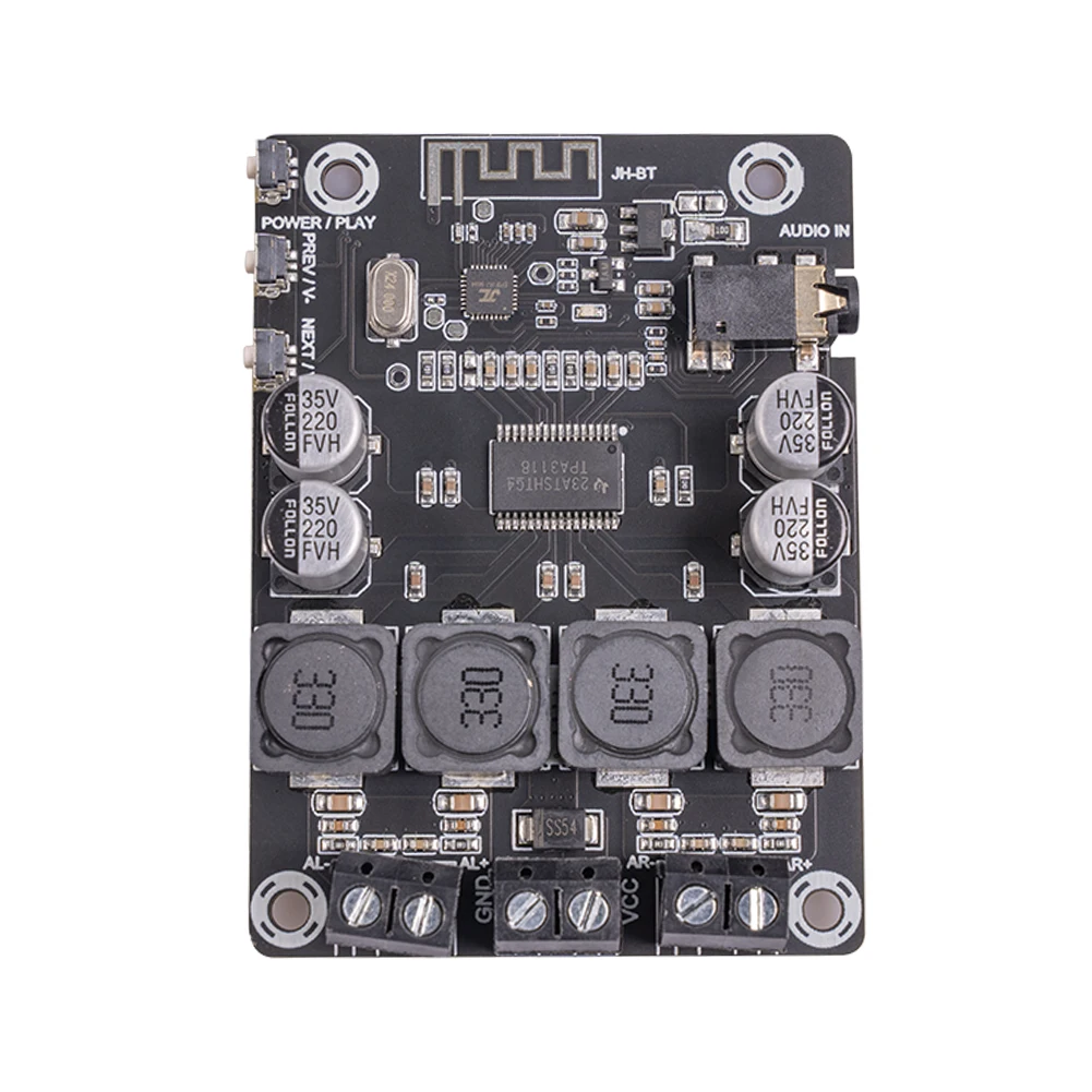 Digital Power Amplifier Board 12V 24V Stereo Audio Module