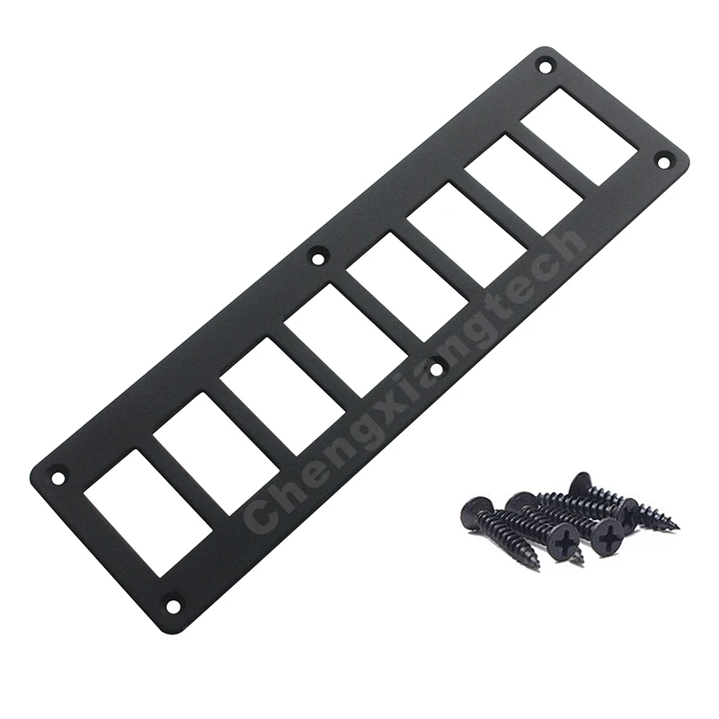 Multi-Gang Aluminum Rocker Switch Housing Frame Panel