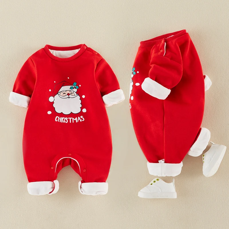 

Toddler Christmas Long Sleeve Jumpsuit Cotton Baby Girl Boy Winter Clothes for Newborns Baby Girls Boys Clothes Romper 0-18M
