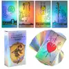 Waite Holographic Tarot Rainbow Cards Deck Flash Card Fortune Telling Divination Oracle Family Leisure Game With PDF Guidebook 2
