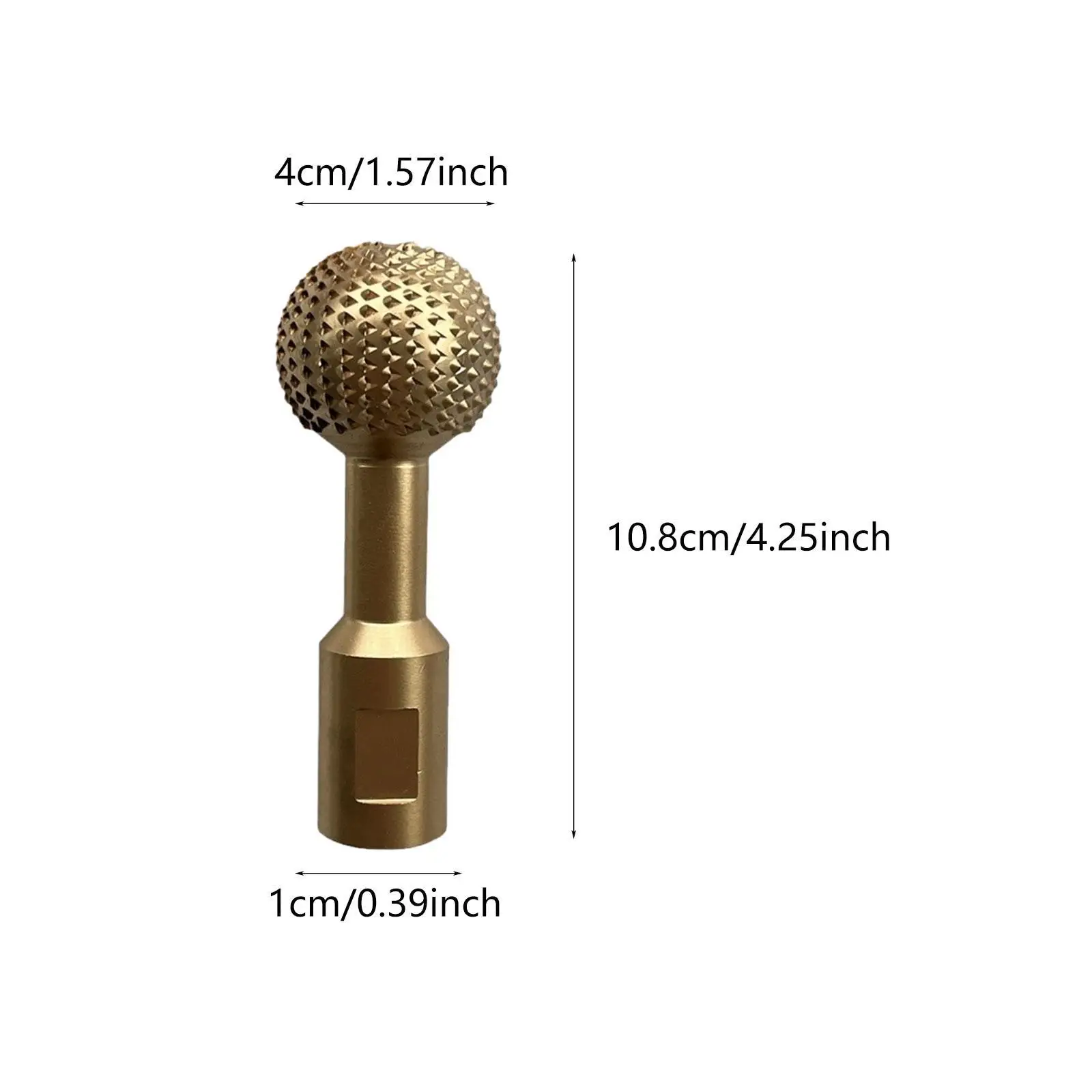 Sphere Rotary Burr Drilling Bit Ball Grinding Head Accessories Carbon Steel for Angle Grinder Grinding Wood Carving Engraving