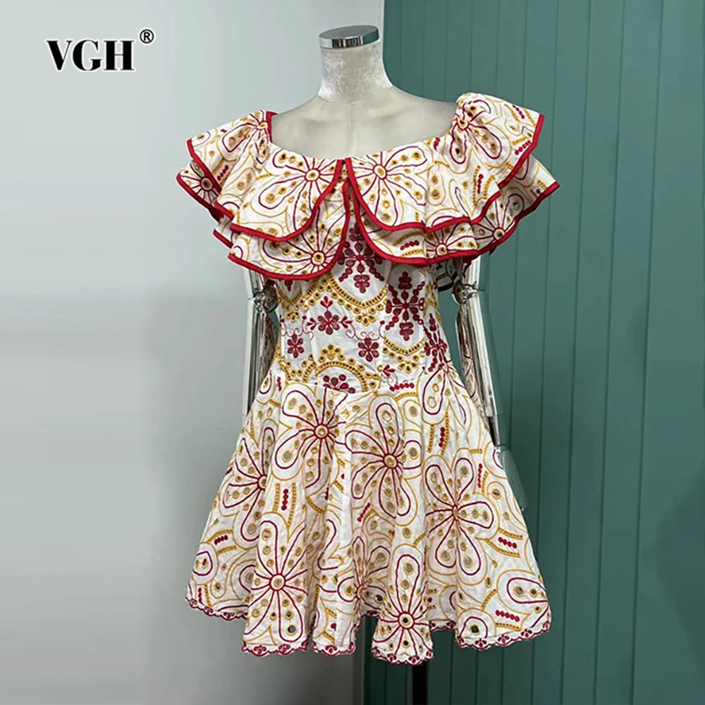 vgh-hit-color-patchwork-ruffles-mini-dress-for-women-slash-neck-butterfly-sleeve-high-waist-elegant-dresses-female-fashion-style