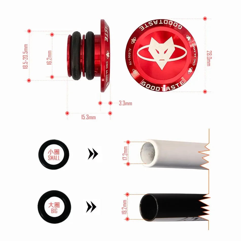 1 Pair Aluminum Alloy Bicycle Handlebar End Plug MTB Road Bike Grips Cycling Handles Grip Caps Stoppers Accessories 9 Color bicycle handlebar end plugs