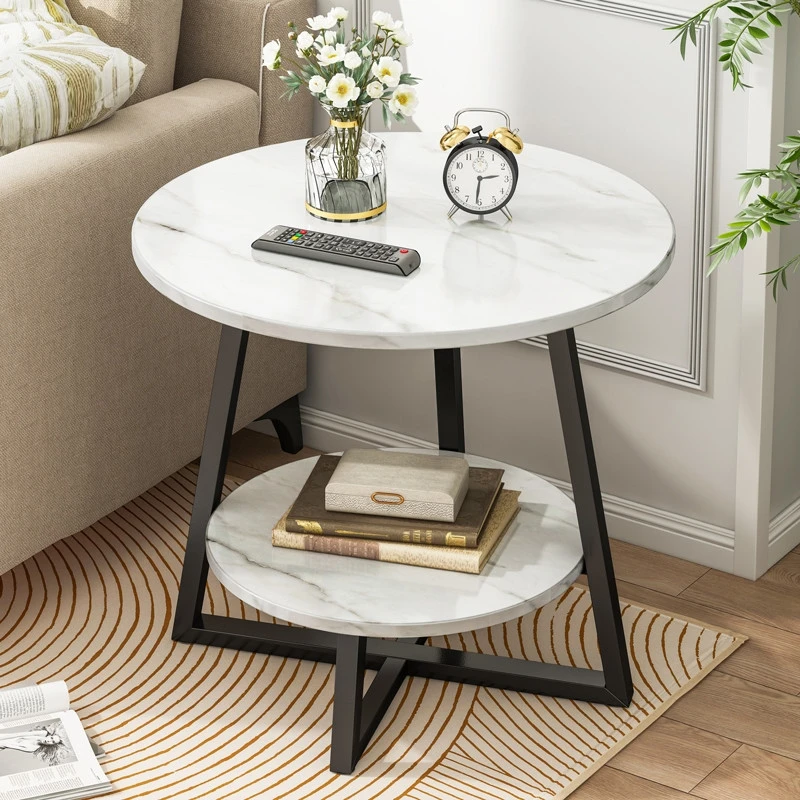 

Home Small Apartment Side Table Living Room Simple Modern Multi-functional Round Table Net Red Creative Coffee Table