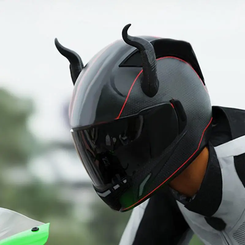devil helmet motorcycle GDM DEMON Full Face Matte Black / Tinted & Clear / Large resistant polycarbonate Premier - Helmet Devil Carbon