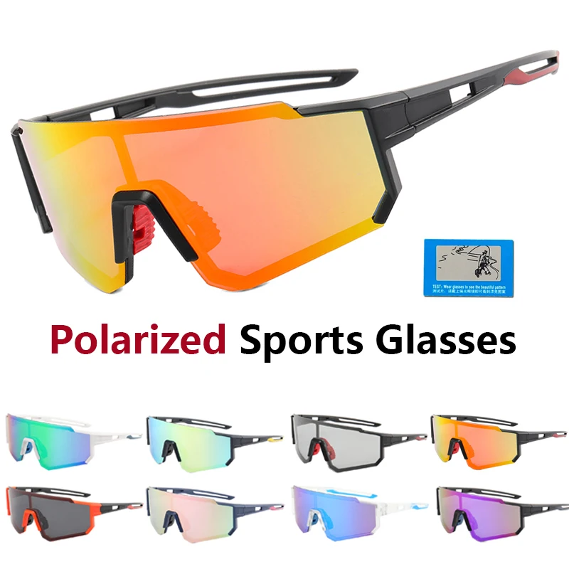 Polarized Cycling Glasses Bike Riding Goggles UV400 Sports Outdoor Sunglasses 