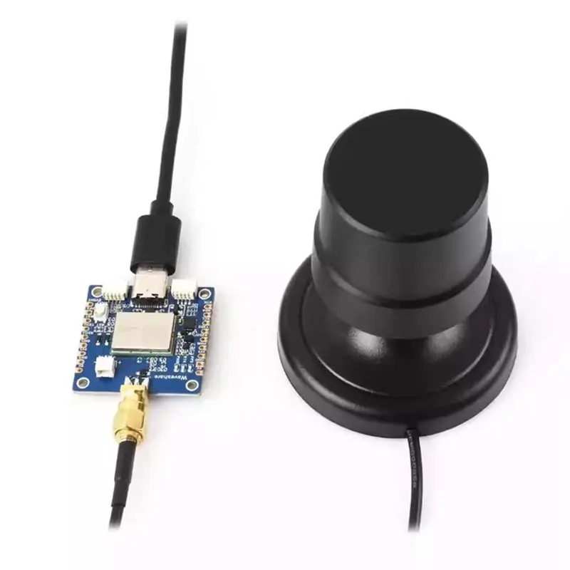 GNSS L1+ L2+ L5 고정밀 액티브 포지셔닝 안테나 SMA 커넥터 IP67 방수 설계 쿼드리필라 헬리컬 B