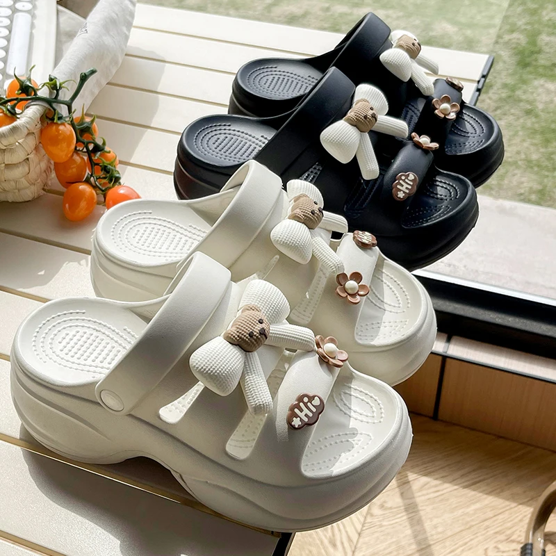 صنادل نسائية بكعب منصة لصيف 2025 شباشب فاخرة مصممة...