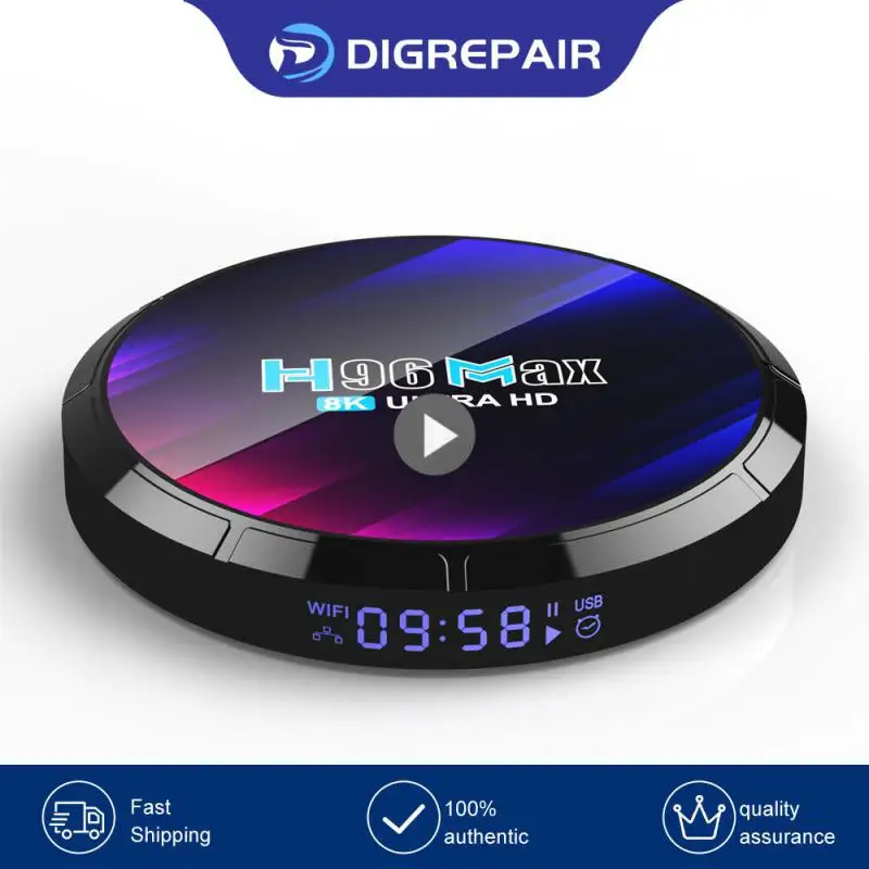 

Приставка Смарт-ТВ H96 MAX RK3528, Android 13, четырехъядерный процессор Rockchip 3528, поддержка 8K видео, Wifi6 BT5.0, медиаплеер, ТВ-приставка