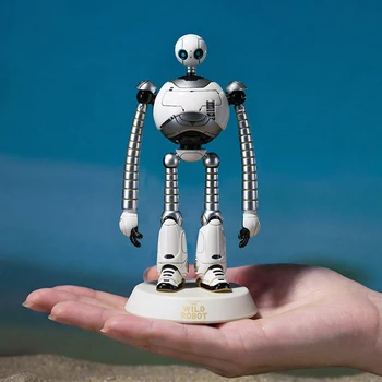 Figurina giocattolo originale The Wild Robot Roz, modello di personaggio cinematografico, decorazione per la scrivania di casa e ufficio, ornamento da collezione, regalo per i fan