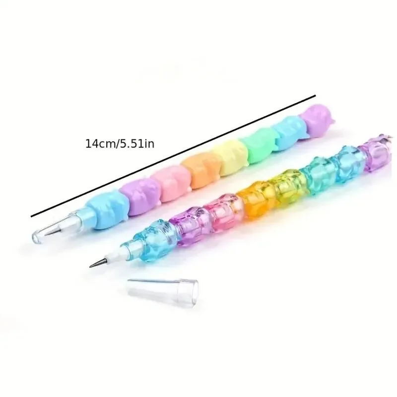 Eraser Pencil Writing Stationery 2-Pack Adorable Bear Mechanical Pencils No-Sharpening Design for School Office Gift