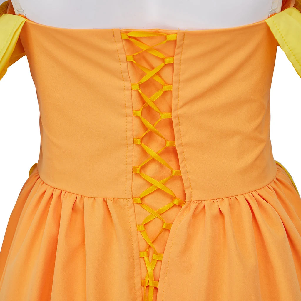 Beauty and the Beast: Belle | Red/ Yellow / Green Cosplay Costume 48 Disney Beauty and the Beast Bimbettes Cosplay Costume for Women (Unofficial)