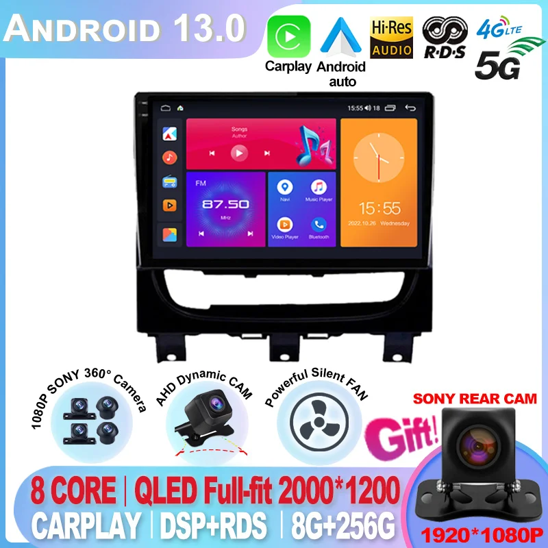 

For Ram 700 Aventure 2015 Android 13 Auto Car Radio Multimedia Video Player GPS Navigation Stereo 2DIN 2 din WIFI Carplay