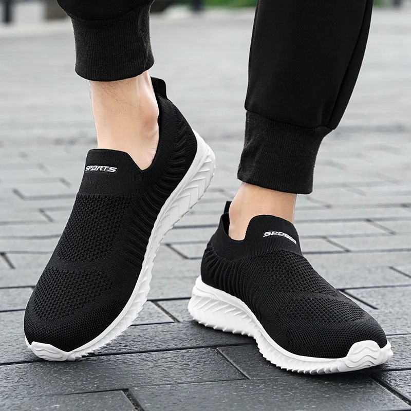 Men Shoes Lightweight Sneakers Men Fashion Running Shoes Breathable Slip On Wear-resistant Men Sneakers Zapatillas Hombre Best Sellers In Shoes
