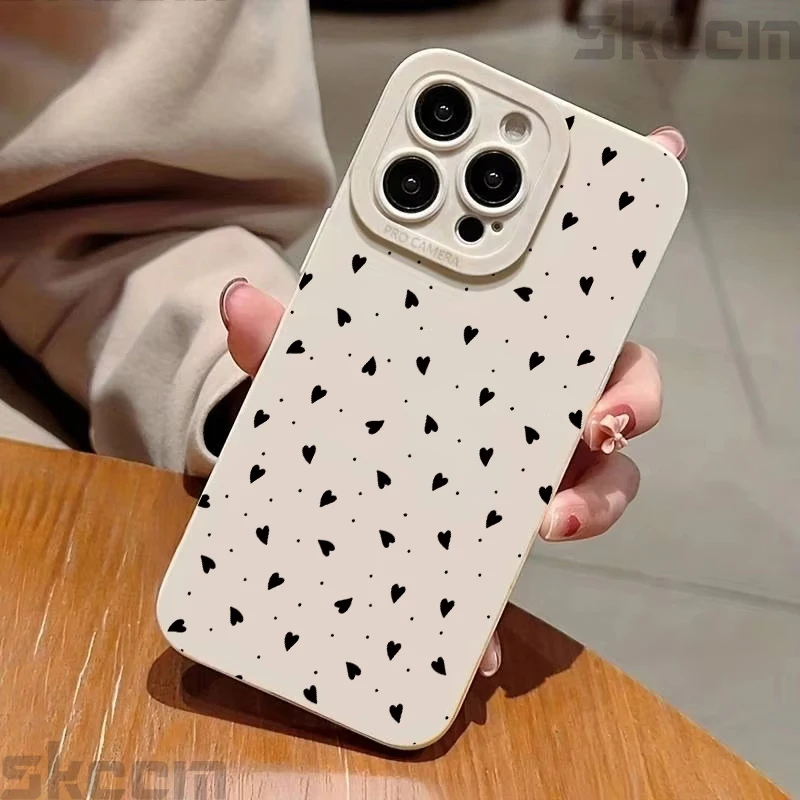 Adorable Love Heart Silicone Soft Phone Case Cover