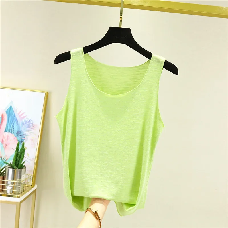 Lockeres, ärmelloses Tanktop aus Baumwolle für Damen