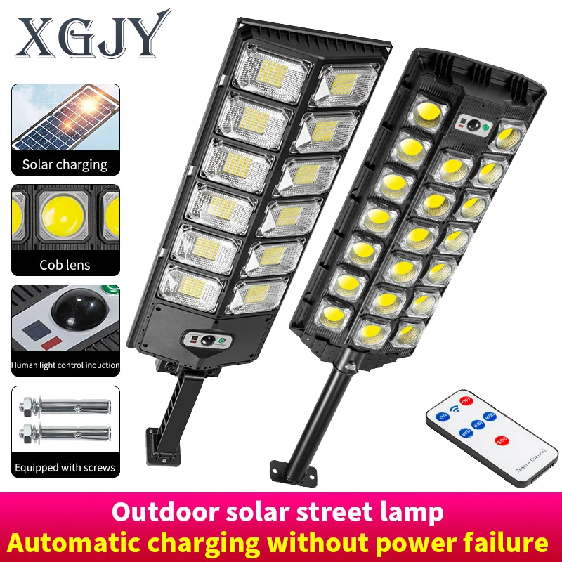 

New Hot Selling Solar Street Light Outdoor Powerful 20000LM Waterproof LED Wall Lamp Super Brightness for Basketball Court Road