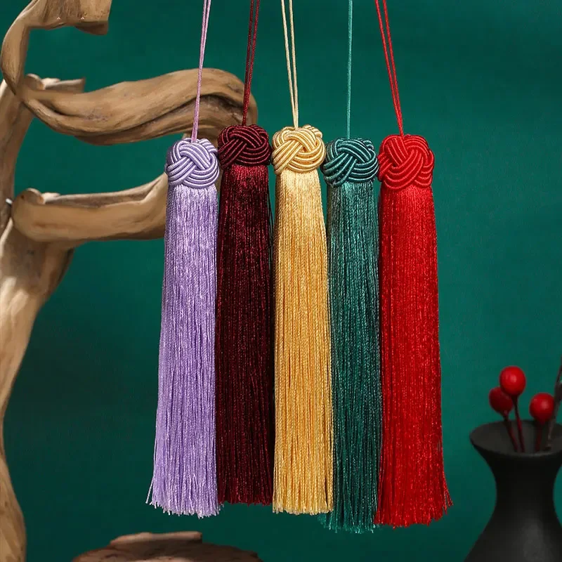 Tassels Pineapple Cap Tassel Handmade Silky Tassels for Jewelry Making Crafts DIY Bookmark Supplies 1/2Pcs 14CM tassel accessories tassel trim bookmark tassels silky floss tassels