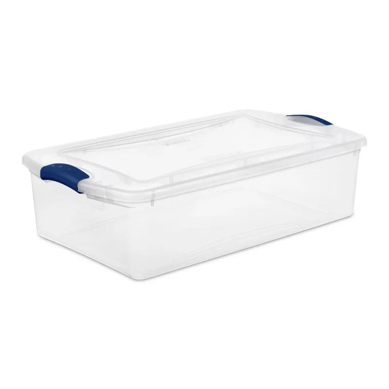 

LISM 32 Qt. Защелка для коробки пластик, синий стадион, набор из 6