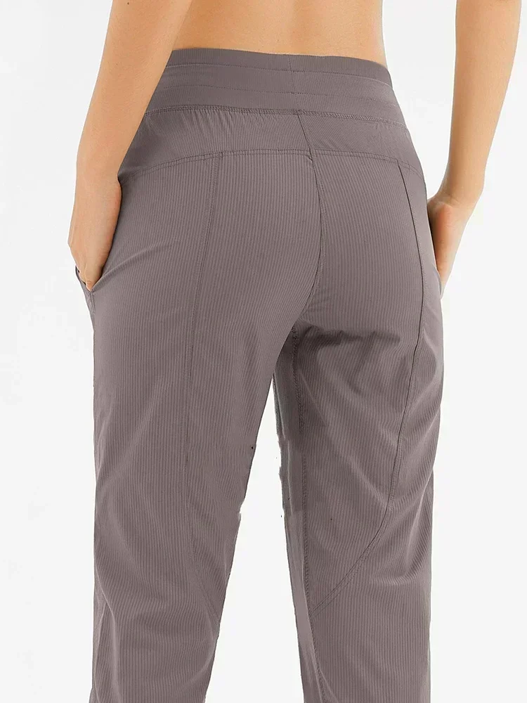 Lemon Spring And Summer Women's Sweatpants Loose Quick Dry Casual Nine Points Pants Running Yoga Fitness Elastic Sports Pants