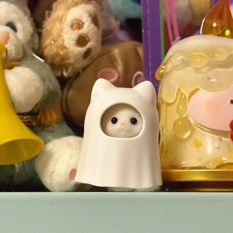 Baby Doll Figures Hot Original Sylvanian Families Model toys Baby Mini Figure Room Dress Up Cute Box Cake Lucky Bag Doll Birthday Children Gifts