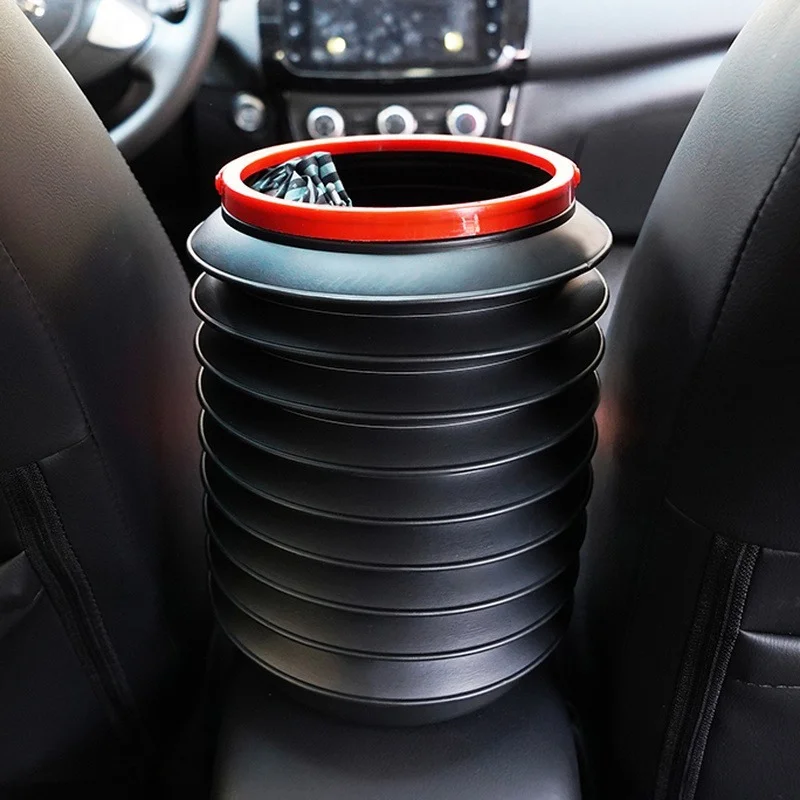 Folding Telescopic Trash Bin Car Interior Organizer Rubbish Container Umbrella Storage Multifunctional Waterproof Garbage Can car trash can car trash bag