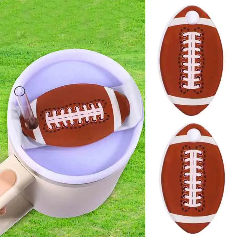 Baseball Name Tag Tumbler Lid Topper Cup Accessories Sports Themed Tumbler Name Plate Quencher H2.0 Lid 1Pcs