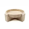 Irregular Bowls with Bases Marble Stone Tray Fruit Dessert Storage Plates Home Furnishings Desc 4