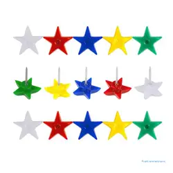 Pack of Colorful Drawing Push Pins Map Tacks Drawing Pins, Star Shape Pins Set DropShipping