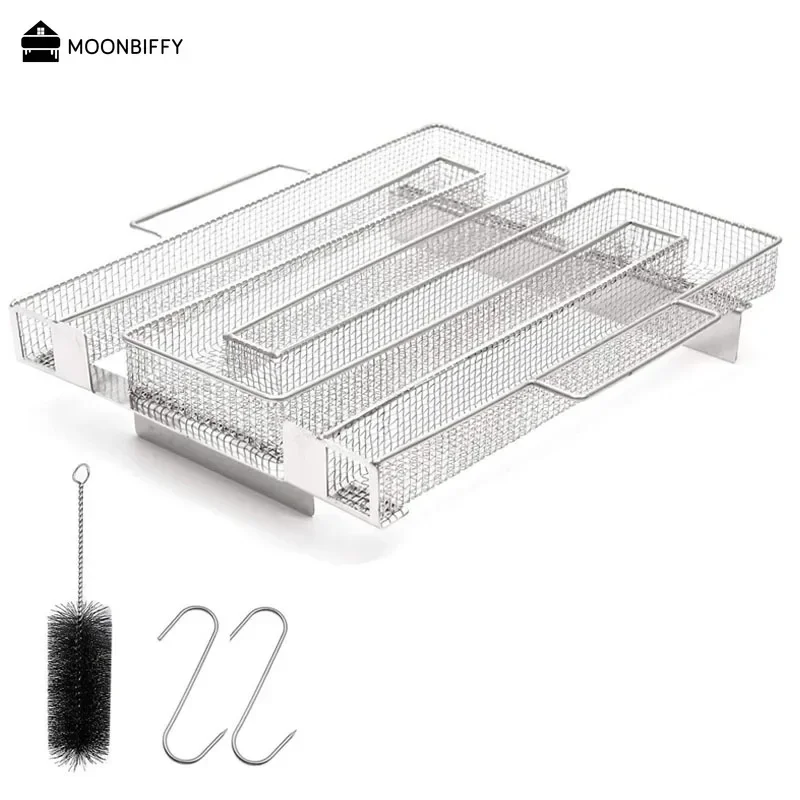 Barbecue Smoke Box Cold Smoke Generator Stainless Steel Grill Net Outdoor Smoking Barbecue Net BBQ Tool Accessories Barbacoa